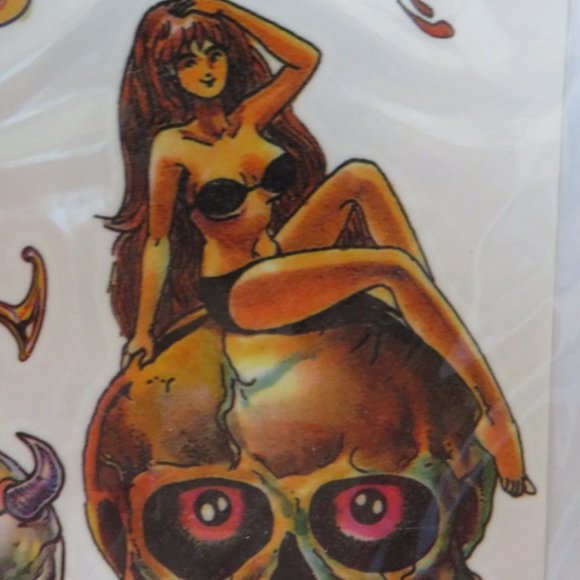 HALLOWEEN Temporary Tattoos 1 Sheet 21 Tats (K148) - Picture 3 of 3